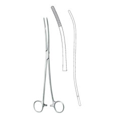 Зажим боземана для перевязки, вигнутий, 26,5 см gw310.26