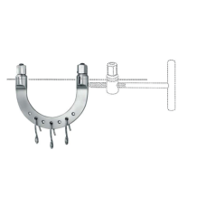 Скоба для скелетного витягування за кіршнера 155 x 155 мм, з 3 гачками oc581.04
