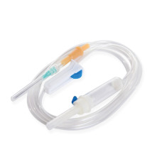 Система для вливання інфузійних розчинів OMTech™, Luer Slip, модель IS-Va з голкою 21G (0.80 мм x 38 мм) - 25 шт