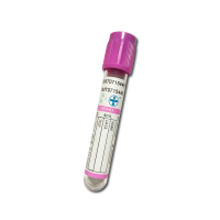 Пробірка 4 мл вакуумна для забору крові EDTA K3 13*75 мм OMTech стерильна з бузковою кришкою - 100 шт