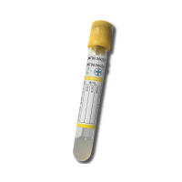 Пробірка 8 мл вакуумна для забору крові 16x100 мм гель + активатор OMTech стерильна з жовтою кришкою - 100 шт