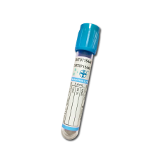 Пробірка 3.6 мл вакуумна для забору крові з цитратом натрію 3,2%, 13*75 мм стерильна OMTech з блакитною кришкою - 100 шт