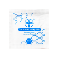 Спиртова серветка 60 х 60 мм - 100 шт